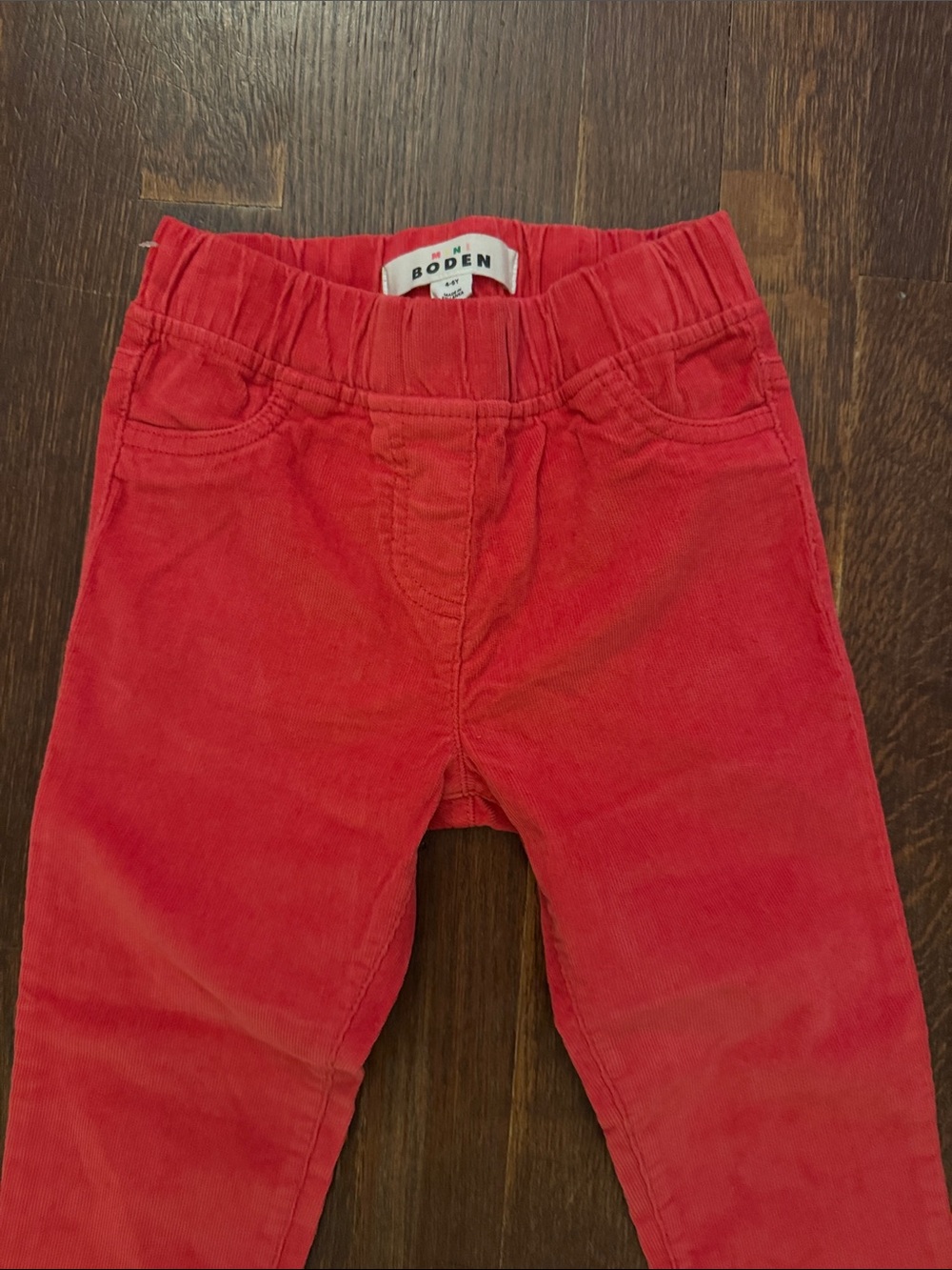 Boden Bright Red Girls' Corduroy Jeggings - Picture 3 of 7